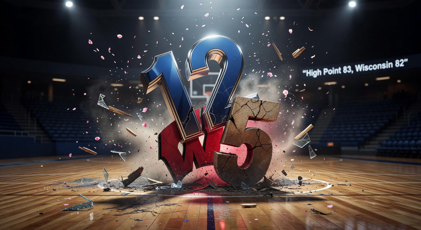 No. 12 High Point defeats No. 5 Wisconsin 83-82 in first-round NCAA Tournament game