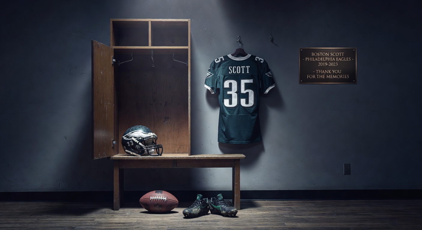 Former Philadelphia Eagles running back Boston Scott announces retirement from NFL