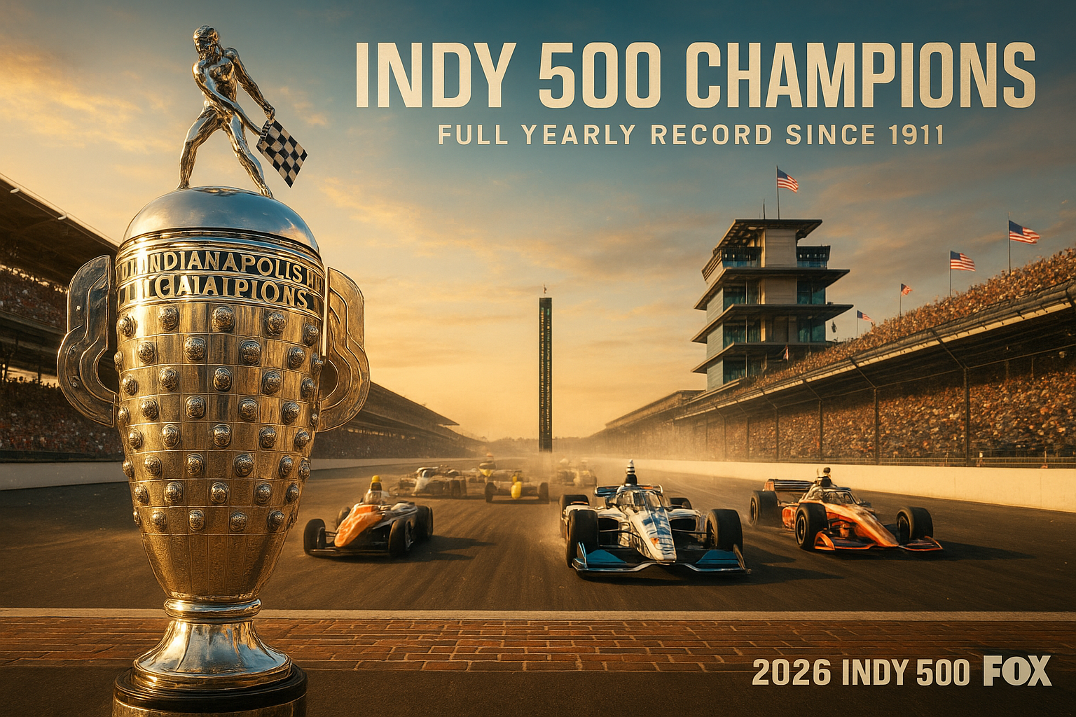 Indy 500 Champions: Full Yearly Record Since 1911