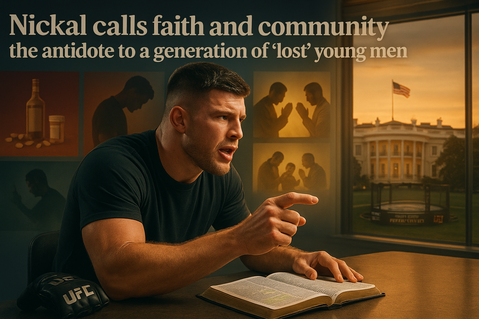 Nickal calls faith and community the antidote to a generation of 'lost' young men
