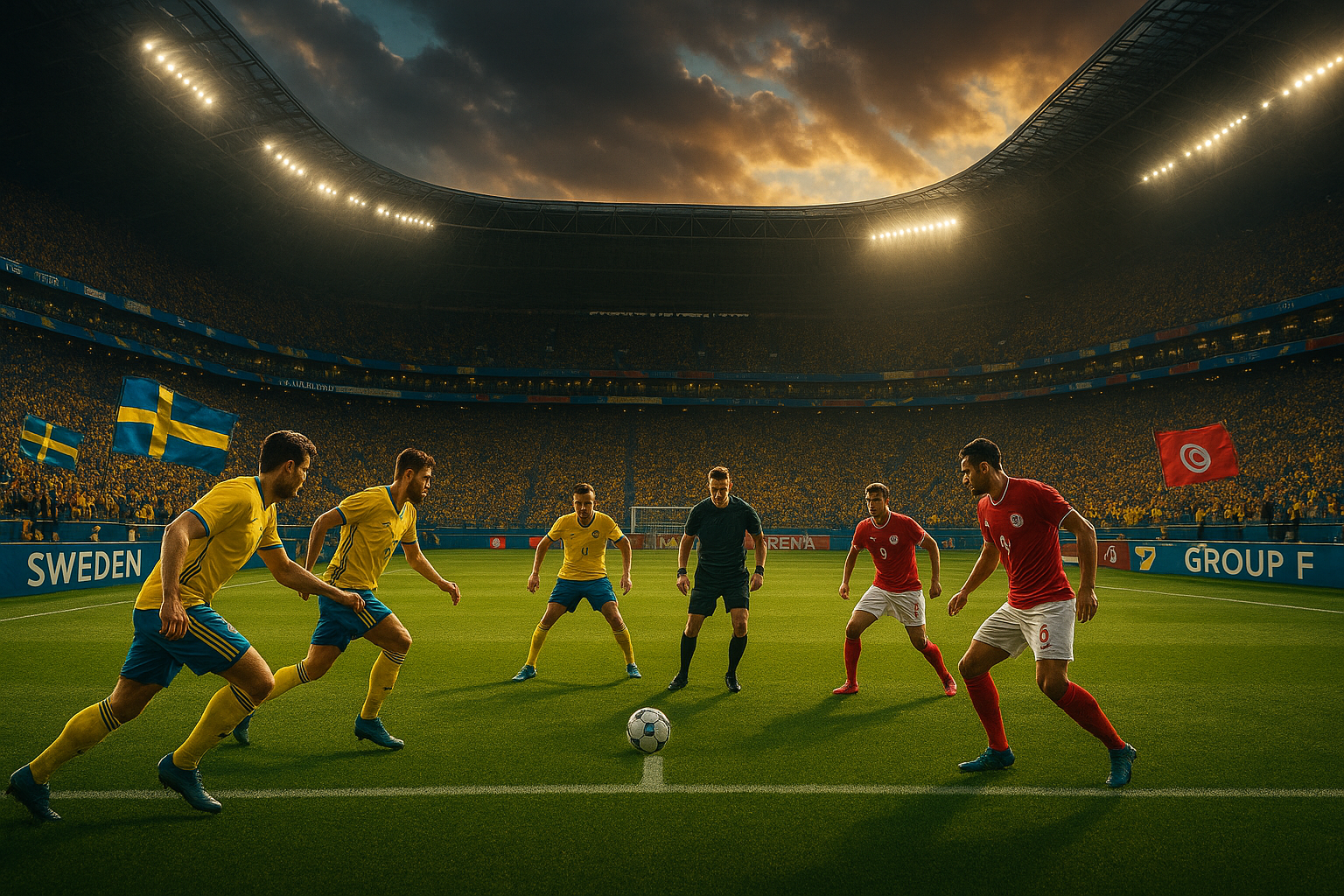 Sweden Return to World Cup Stage Against Tunisia in Group F Opener