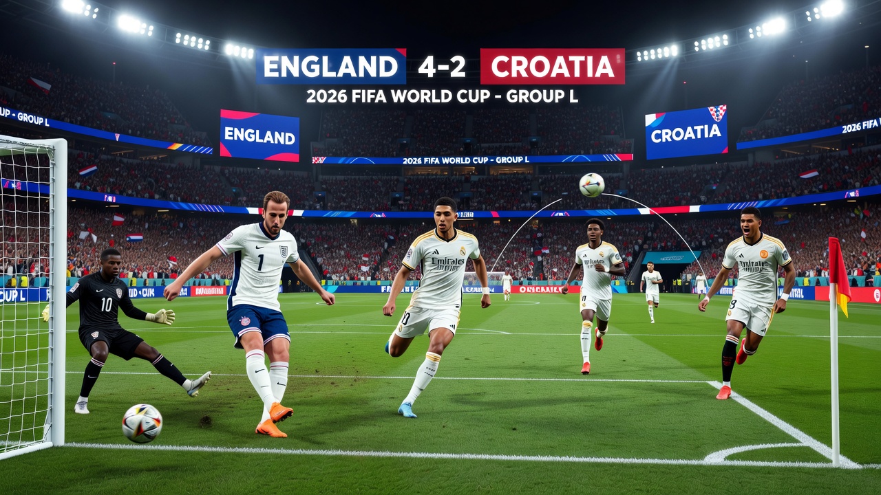 England Thrash Croatia 4-2 to Stake Early Claim at 2026 World Cup