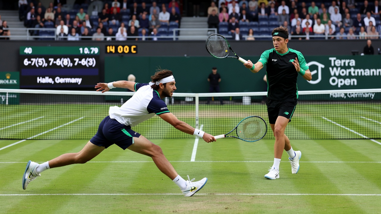 Fritz Saves Match Point to Finally Halt Shelton's Winning Run in Halle