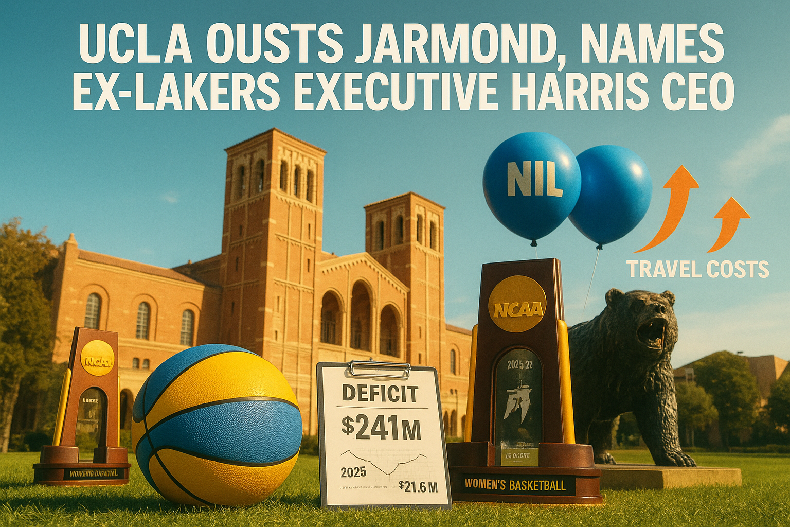 UCLA Ousts Jarmond, Names Ex-Lakers Executive Harris CEO