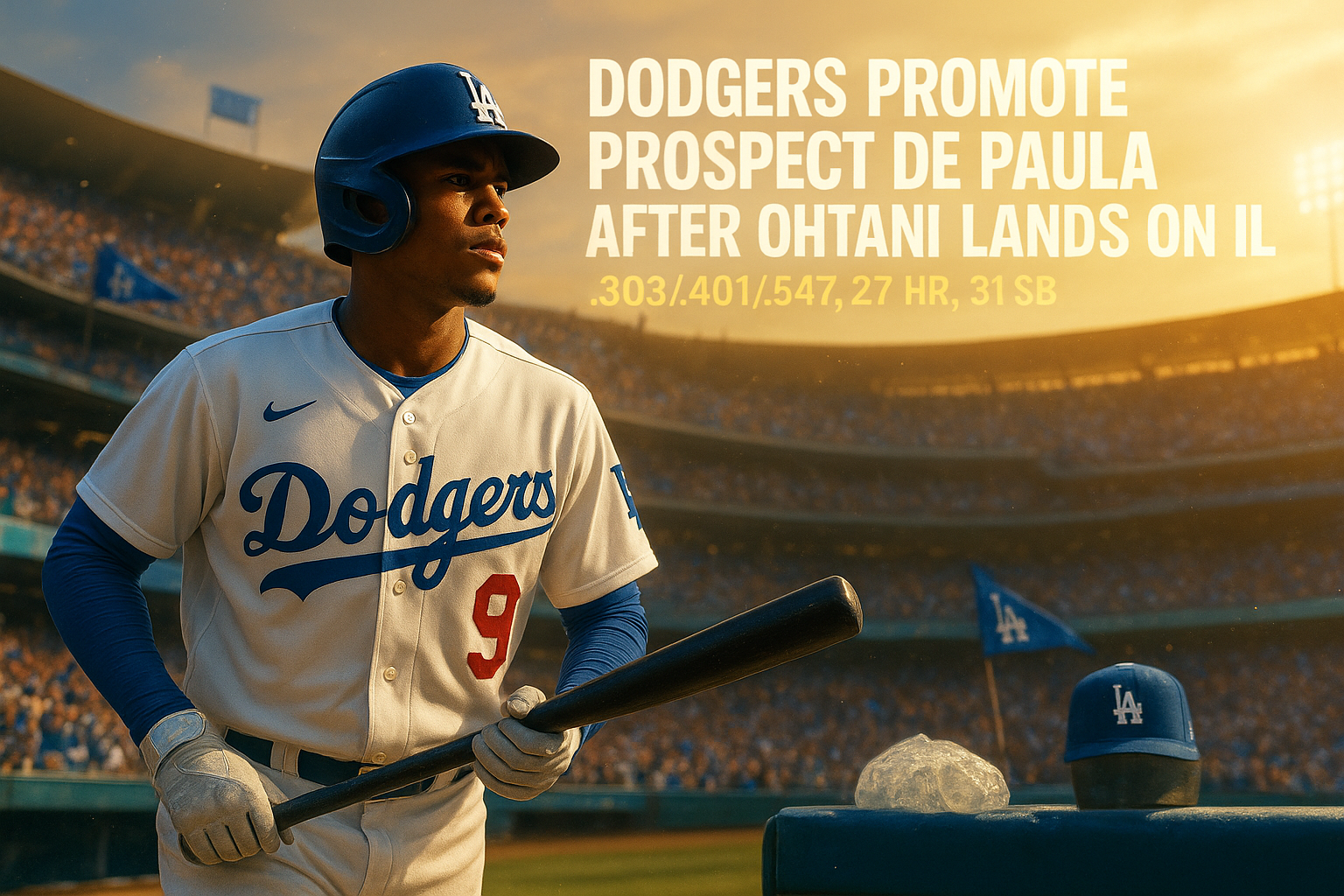 Dodgers Promote Prospect De Paula After Ohtani Lands On IL
