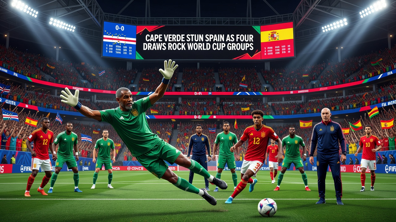 Cape Verde Stun Spain as Four Draws Rock World Cup Groups