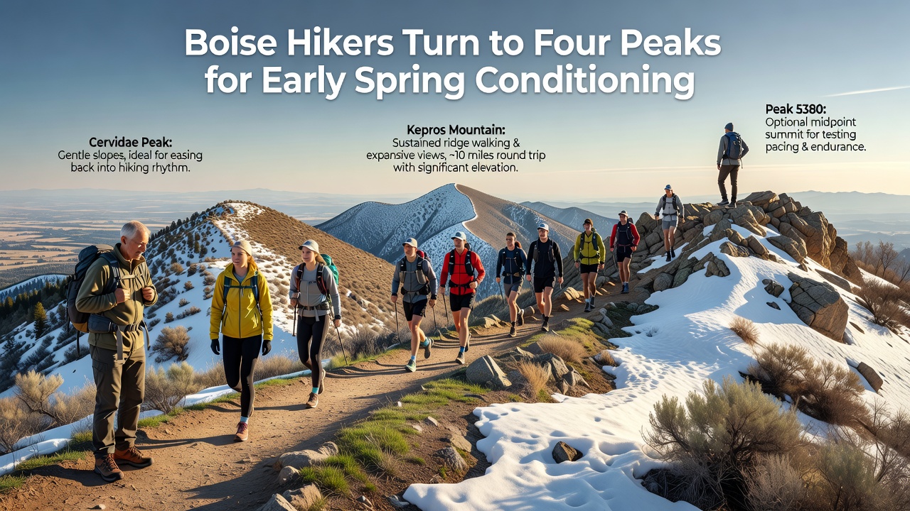 Boise Hikers Turn to Four Peaks for Early Spring Conditioning
