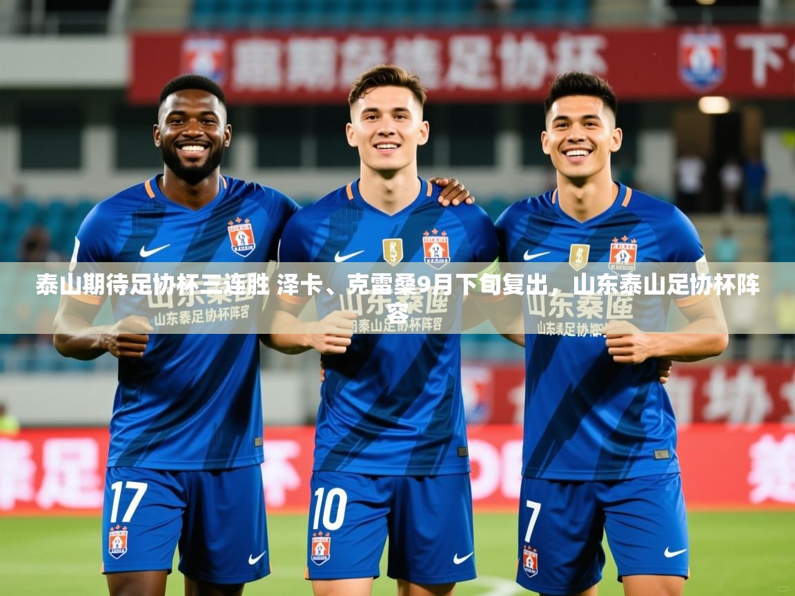 2025澳客体育官网泰山期待足协杯三连胜 泽卡、克雷桑9月下旬复出，山东泰山足协杯阵容  第3张